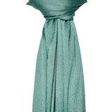 Shimmer pleated plain scarf
